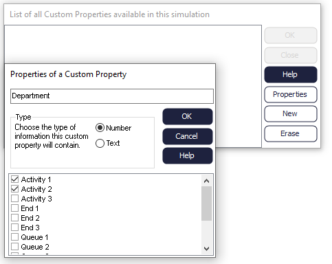 Simul8 Custom Properties