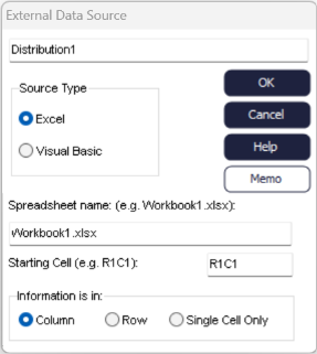 Simul8 Excel External Distribution