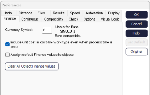 Simul8 Finance Preference