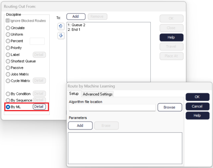 Simul8 Machine Learning Routing Out