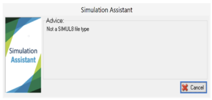 Simul8 not a Simul8 file type