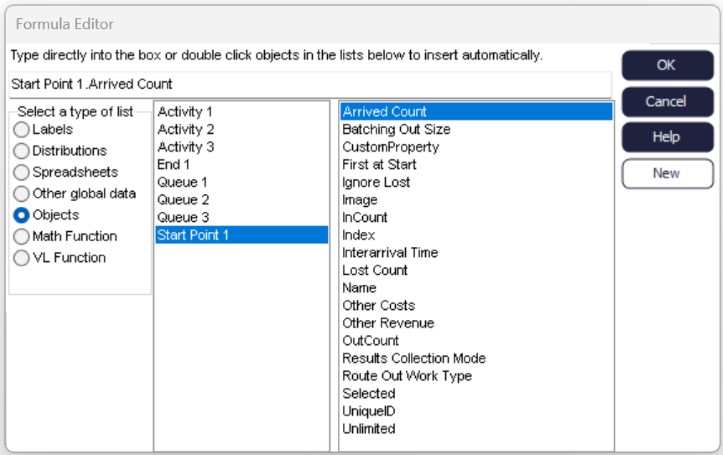 Simul8 Object Properties