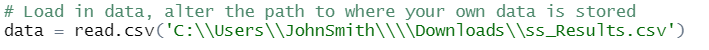 Simul8 CSV R script