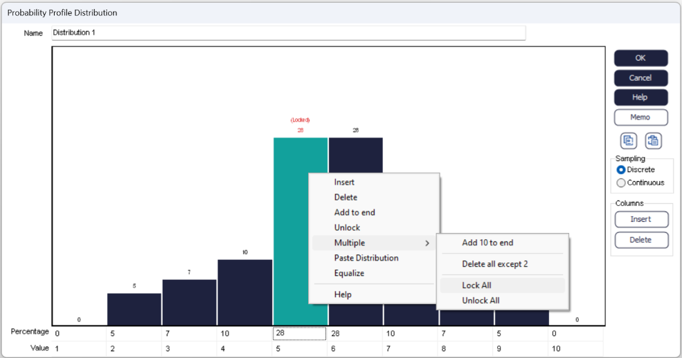 Simul8 Probability Profile Lock
