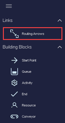 Simul8 Routing Arrow