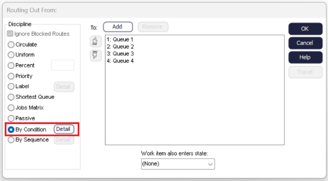 Route Out by Condition using Simul8 2018
