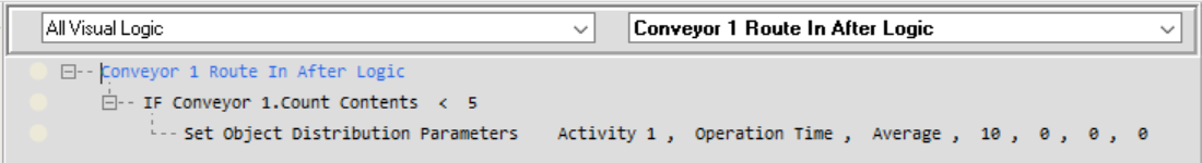 Visual Logic to slow down Activity 1