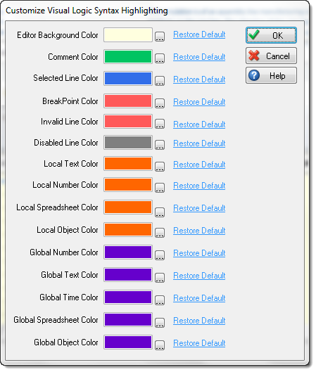 Customize Syntax Highlighting colors