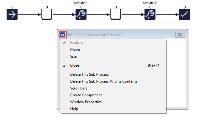 Simul8 Sub Process