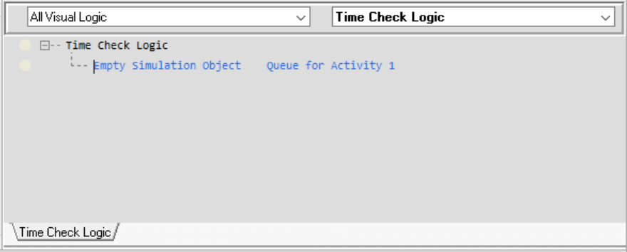 Time Check Visual Logic: Empty Queue at the end of the day